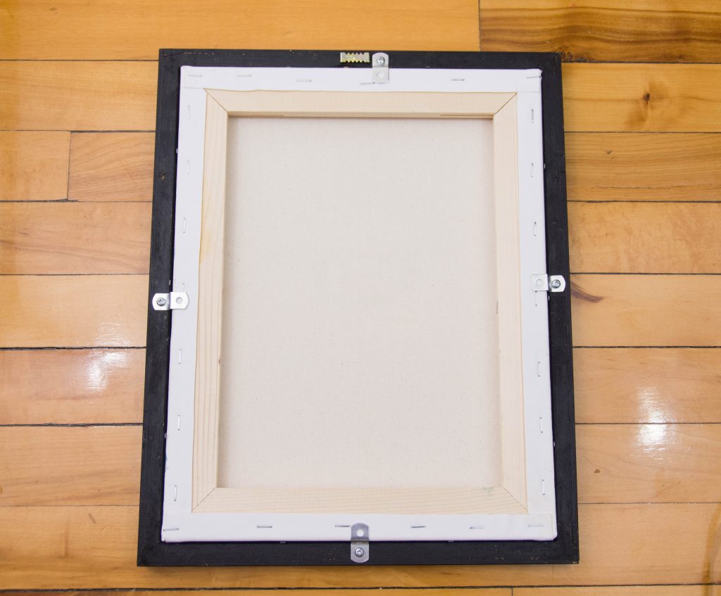 DIY framing canvas painting offset clips