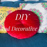 DIY round cushion decorative pillow 1