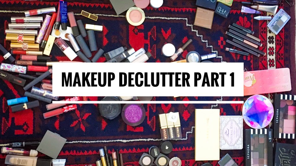 makeup beauty declutter Montreal beauty blogger