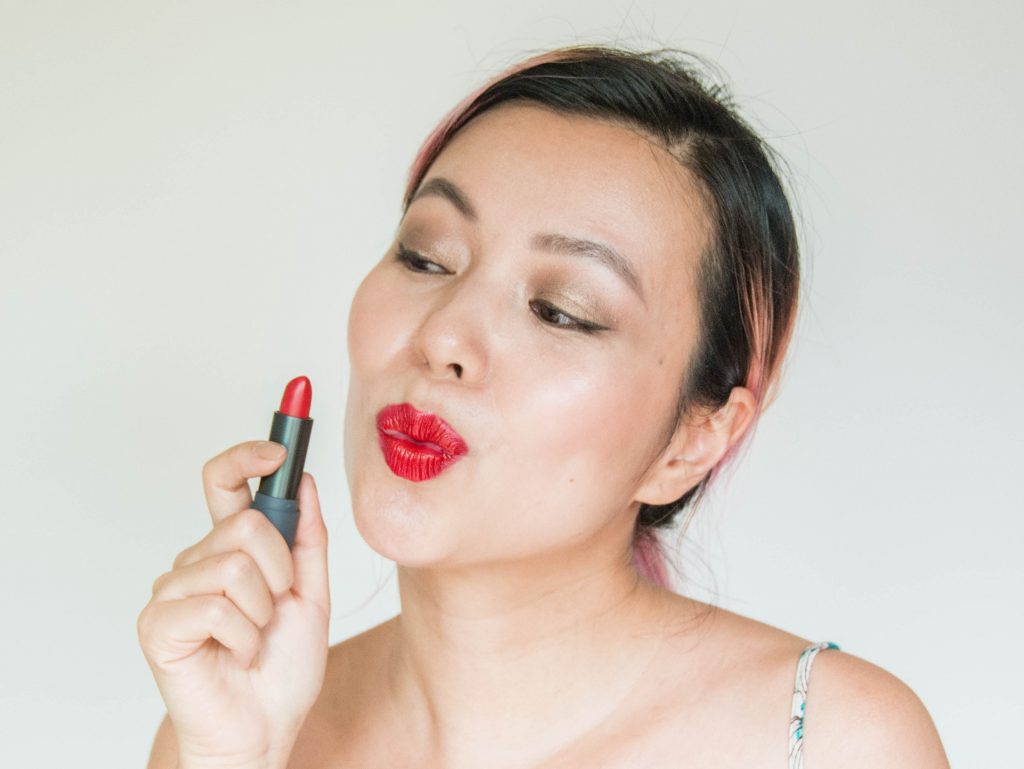 cherry red lipstick Bite Beauty Lip Lab Toronto Montreal lifestyle beauty fashion blog