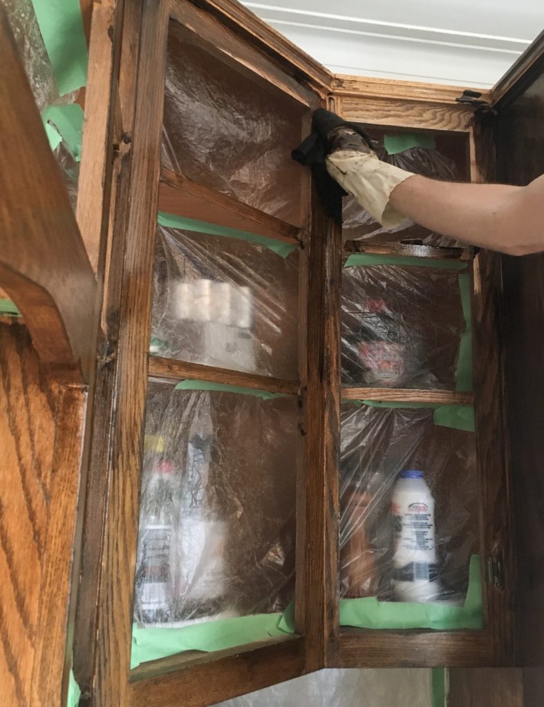 staining boxes stain oak wood cabinets Montreal lifestyle DIY blog