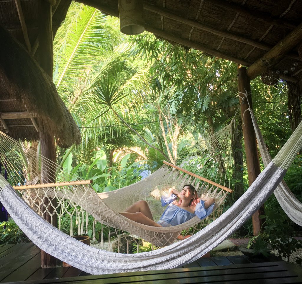 hammock hut Villas El Encantos Cozumel Mexico travel Montreal lifestyle blog