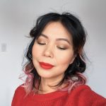 Gold glitter red lip classic holiday party makeup tutorial Montreal beauty fashion lifestyle blog