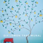 After DIY lemon tree statement mural accent wall Montreal lifestyle fashion beauty blog-01