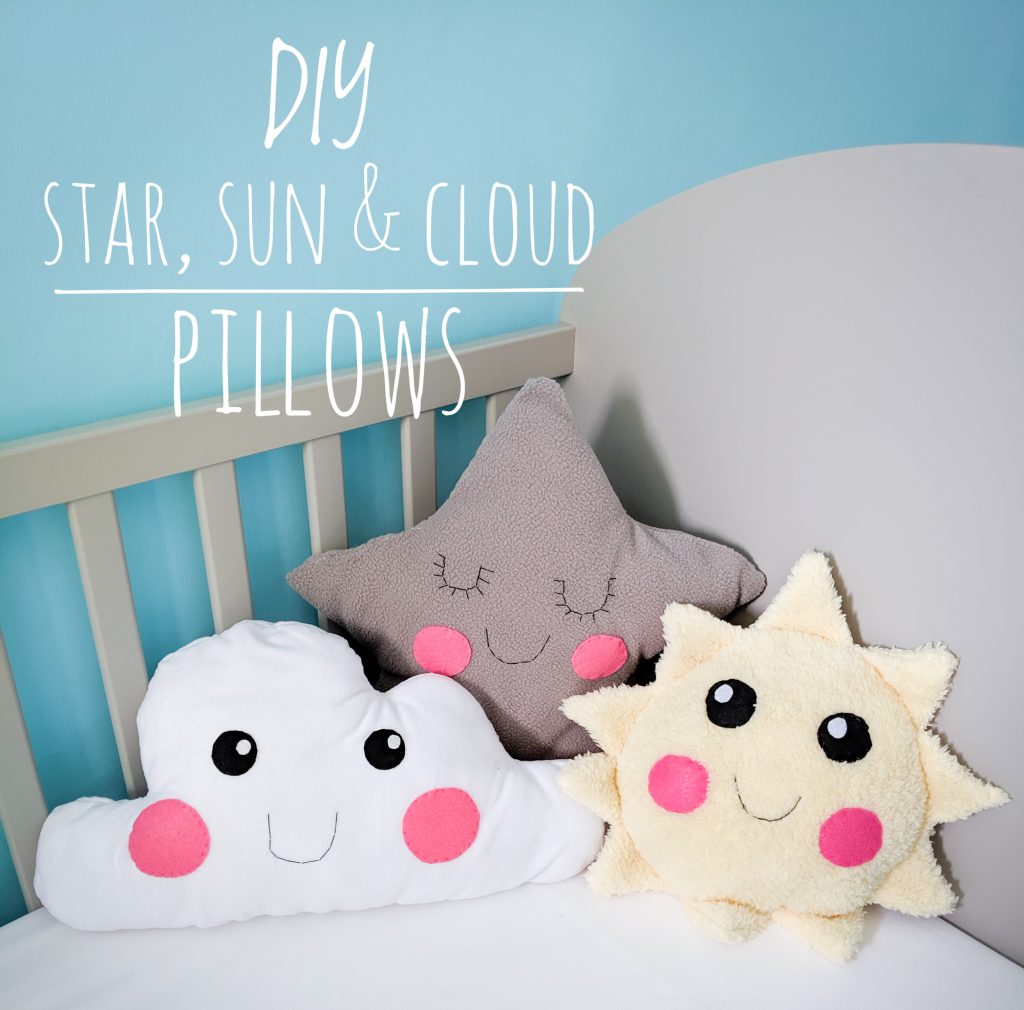 DIY star sun cloud pillow cushion Montreal lifestyle fashion beauty blog 2