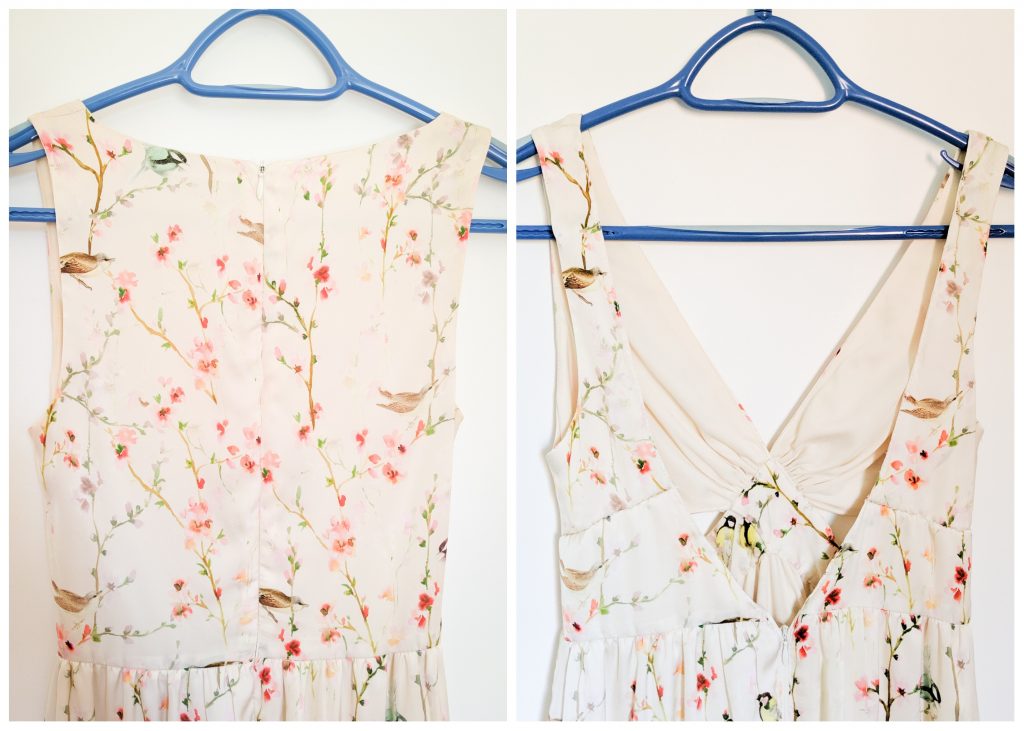 DIY altering wedding guest dress