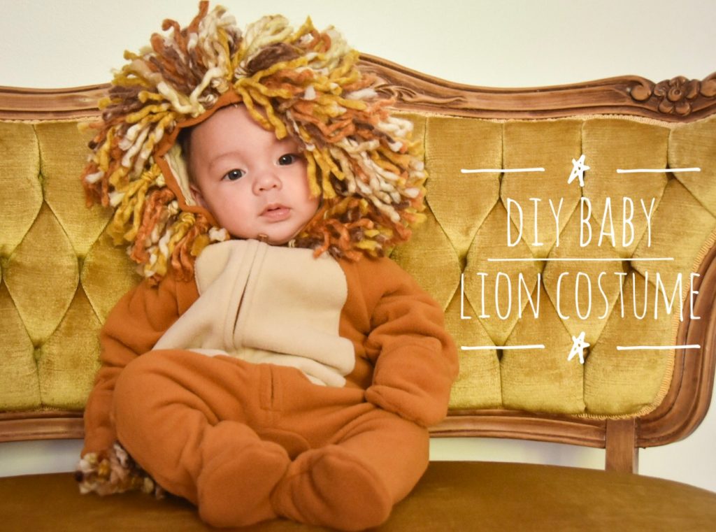DIY baby lion costume Montreal lifestyle fashion beauty blog