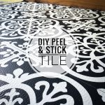 DIY peel and stick floor tile Montreal lifestyle fashion beauty blog