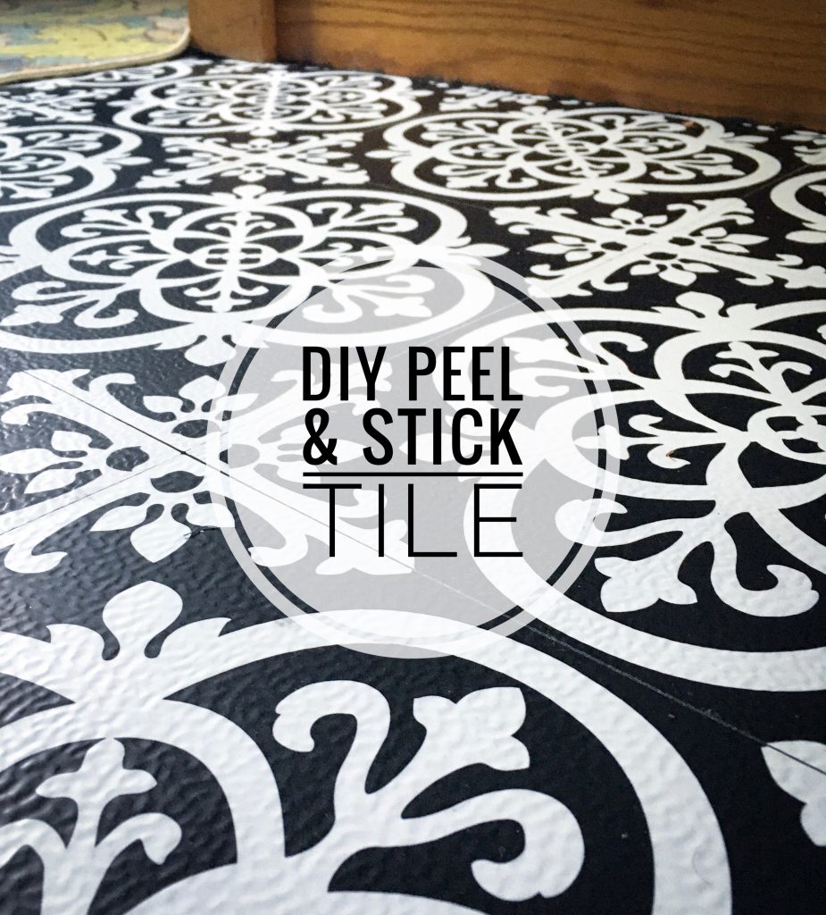 DIY peel and stick floor tile Montreal lifestyle fashion beauty blog