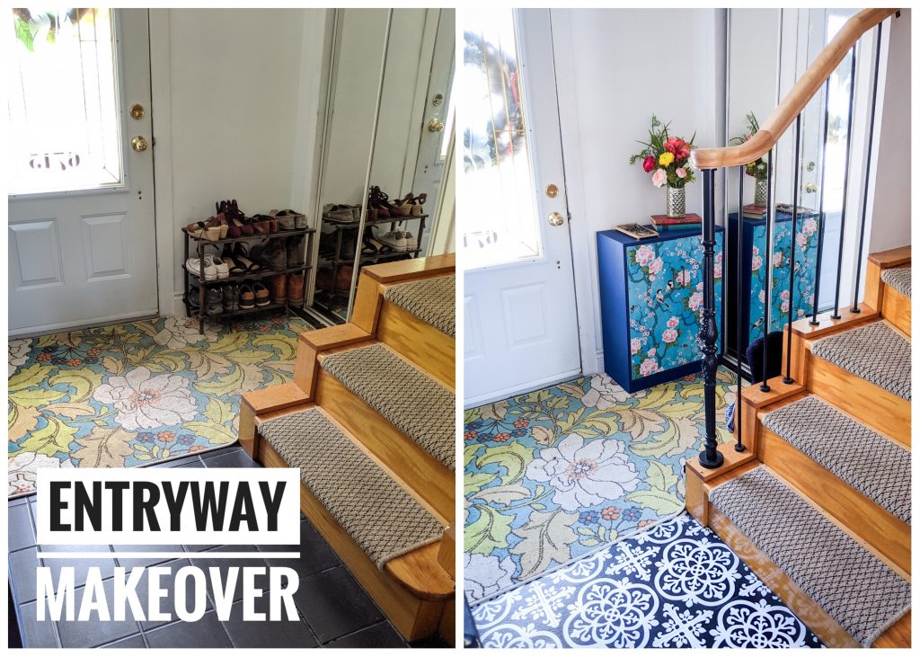 entryway makeover remodel Montreal lifestyle fashion beauty blog