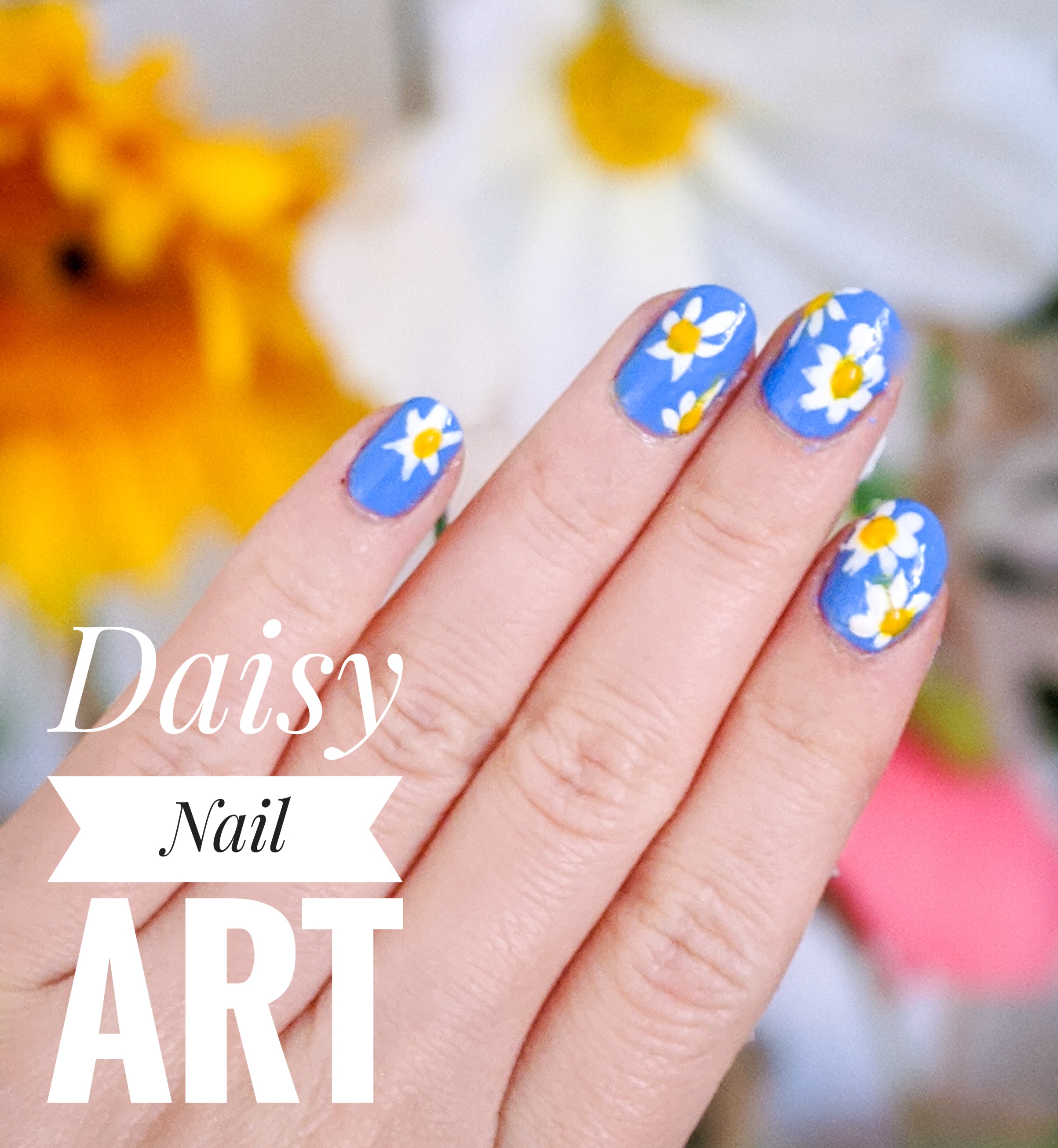 Daisy Nail Art Eclectic Spark