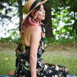 straw hat floral dress summer fashion Montreal fashion beauty lifestyle blog 1
