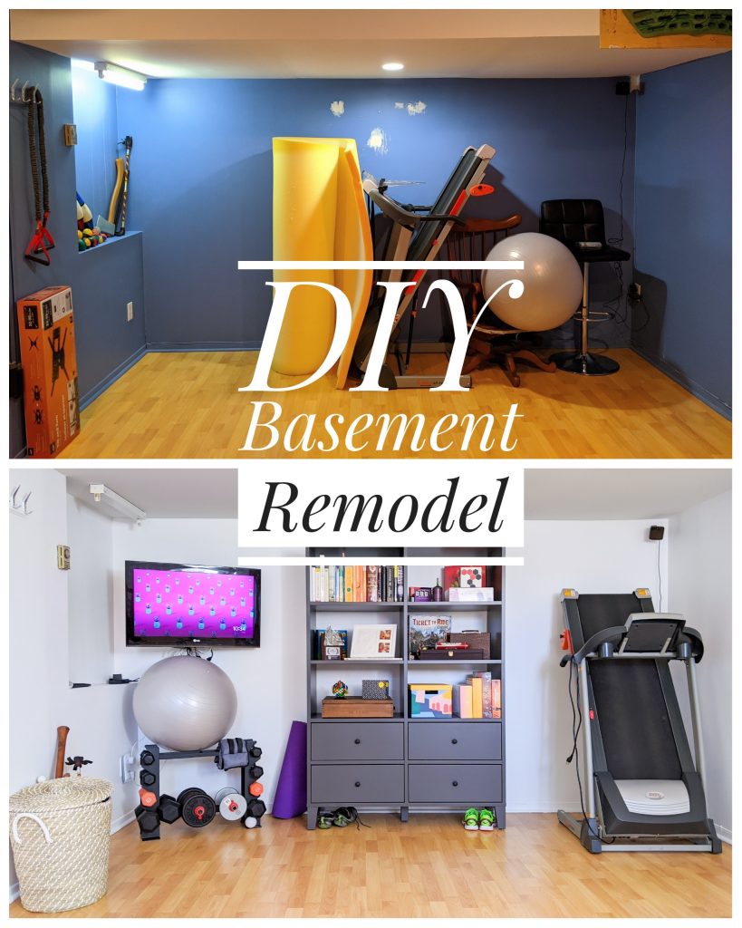 DIY basement remodel Montreal lifestyle fashion beauty blog