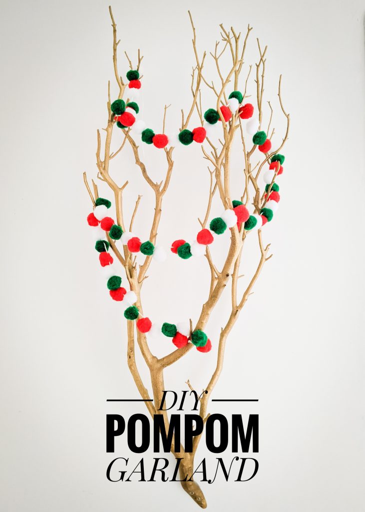 DIY pompom garland Montreal lifestyle fashion beauty blog 3