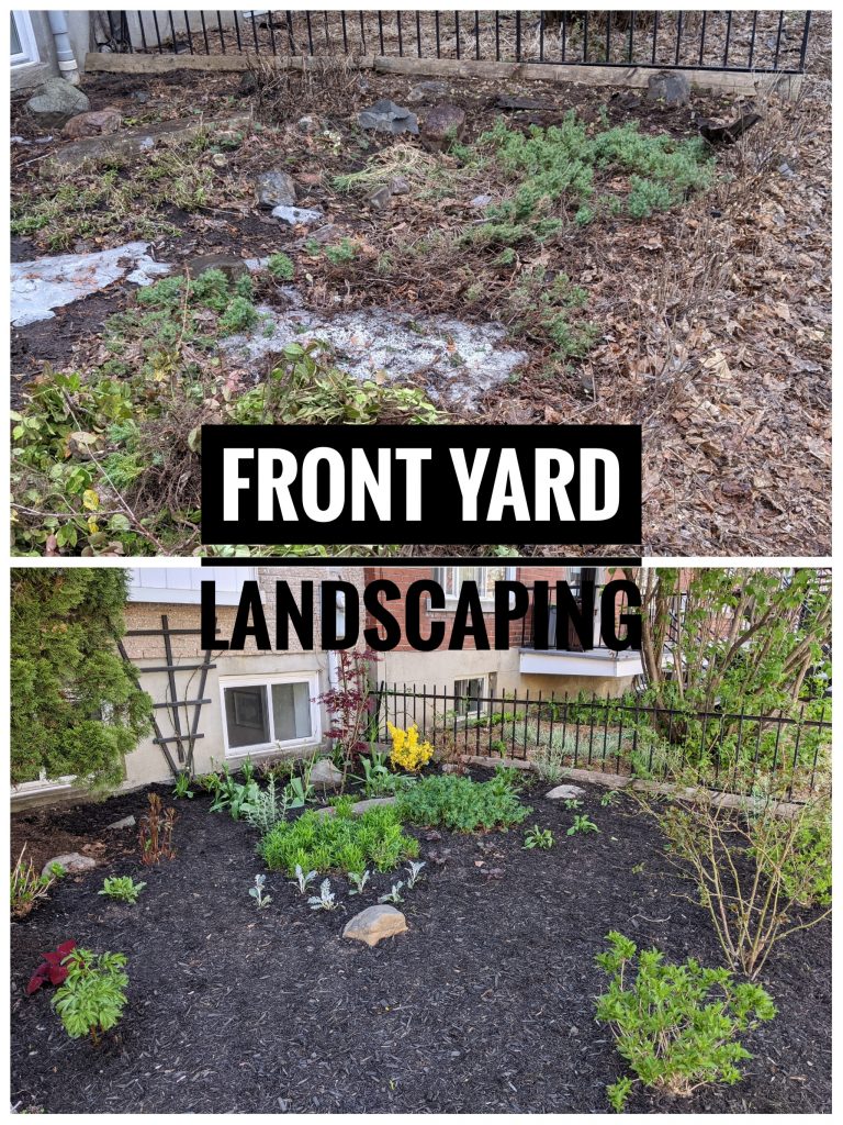DIY front yard garden landscaping Montreal lifestyle fashion beauty blog