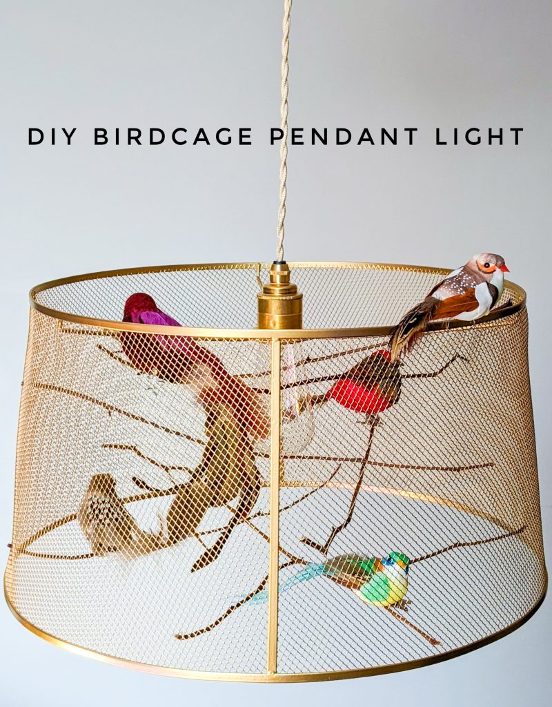 DIY birdcage pendant light Montreal lifestyle fashion beauty blog