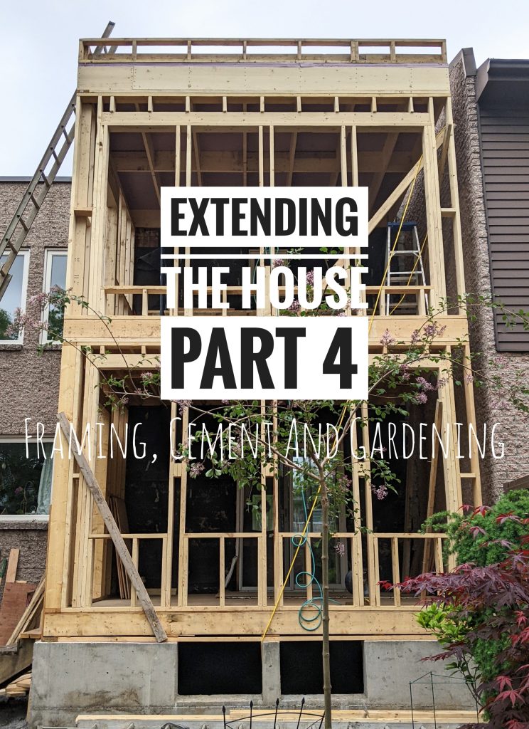 framing cement pouring gardening Montreal lifestyle fashion beauty blog