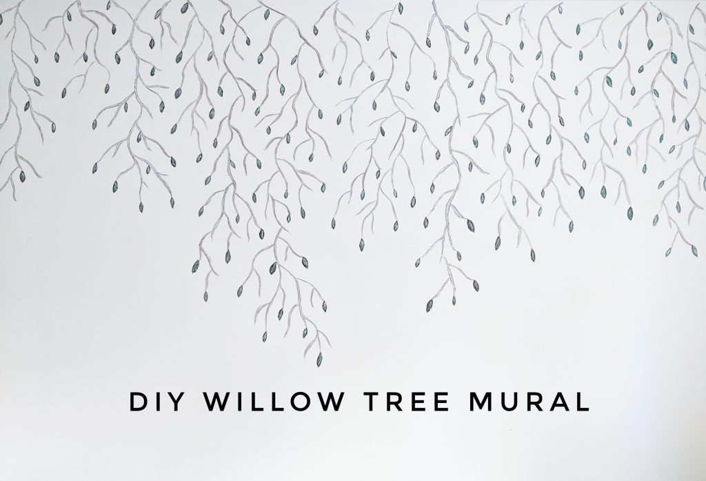 DIY willow tree mural Montreal lifestyle fashion beauty blog 1