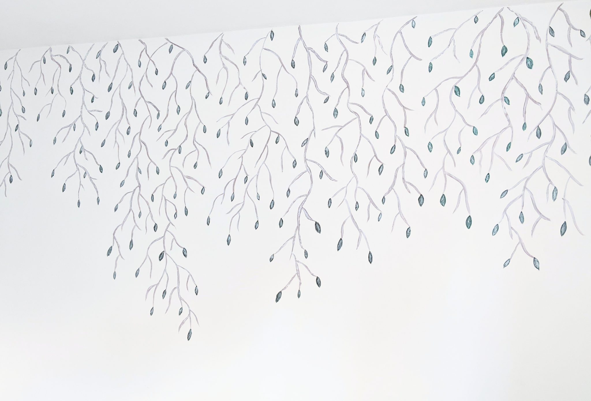 DIY Weeping Willow Mural Eclectic Spark