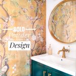 bold powder room design Montreal lifestyle fashion beauty blog