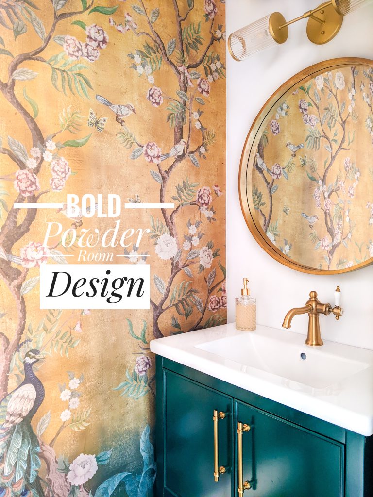 bold powder room design Montreal lifestyle fashion beauty blog