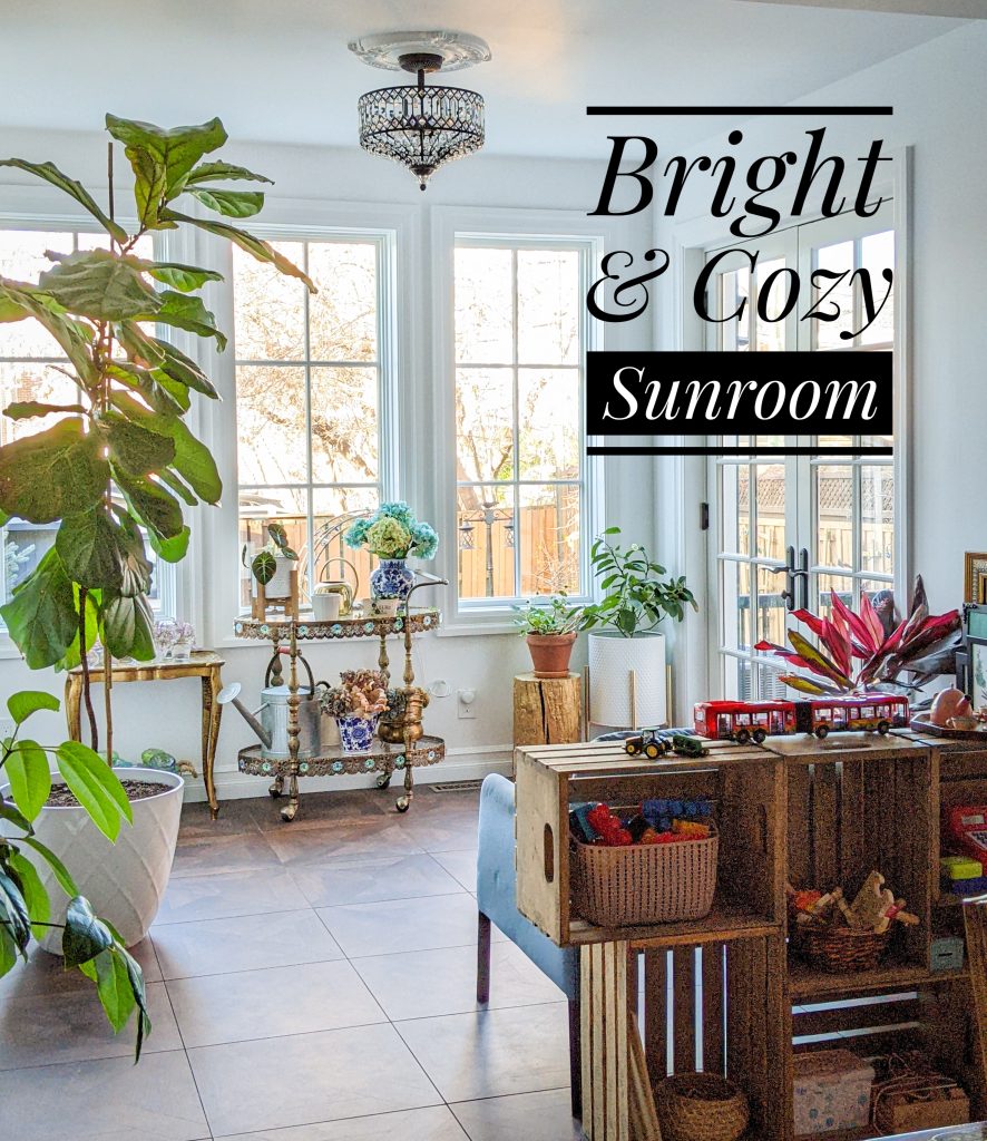 bright and cozy sunroom Montreal lifestyle fashion beauty blog