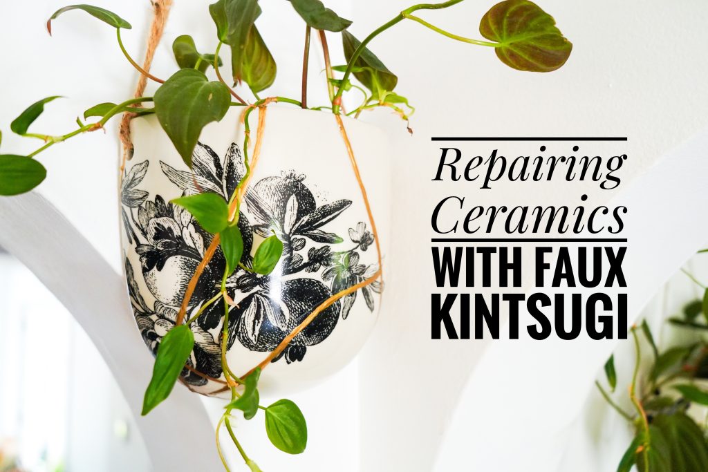 faux kintsugi ceramic repair Montreal lifestyle fashion beauty blog
